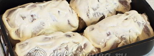 куриный рулет с омлетом. Шаг 16