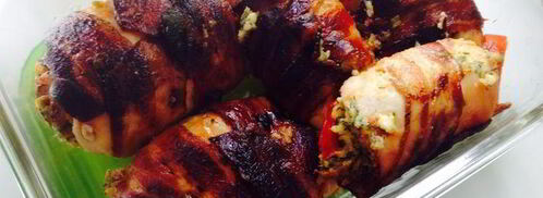 куриные рулетики в беконе с сыром и чесноком по новочерскасски. Шаг 6