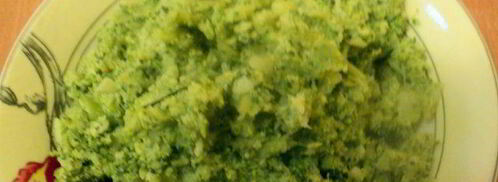 рулет из брокколи с семгой. Шаг 3