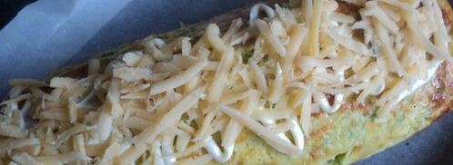 рулет из кабачков с грибами и сыром. Шаг 6