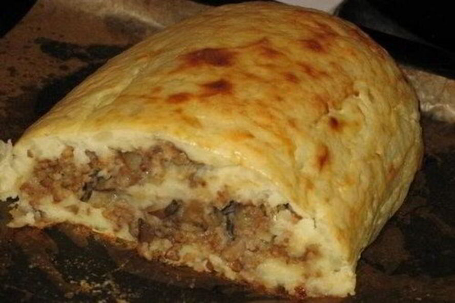 Рецепт рулета из картофеля с мясным фаршем