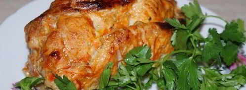 рулет из свинины с морковью и грибами. Шаг 11