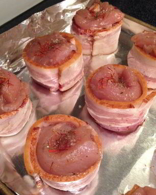 Рулетики из грудки индейки