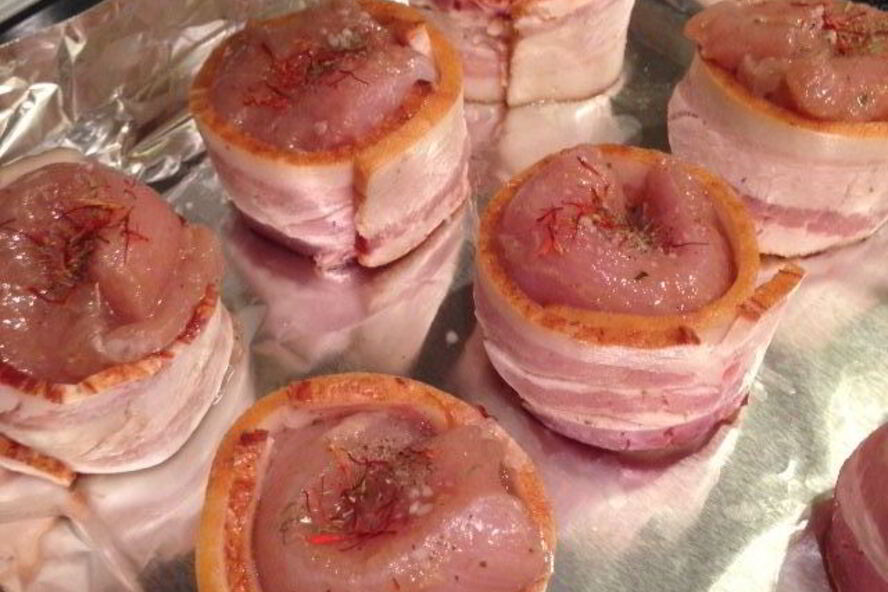 Рецепт рулетиков из грудки индейки