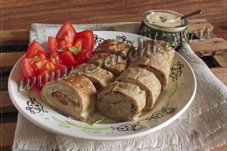 Рецепт рулетиков из кабачка