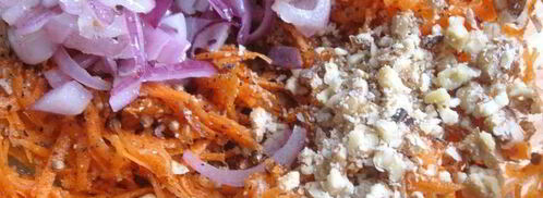 рулетики из кабачков с морковью и сливочным сыром. Шаг 3