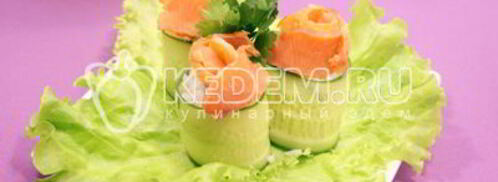 рулетики из огурцов. Шаг 6