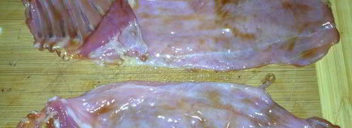 рулеты из брюшка кролика. Шаг 3