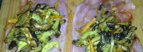 рулеты из брюшка кролика. Шаг 5