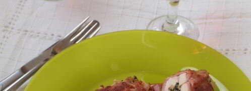 рулеты из куриного филе в ветчинной шубке. Шаг 7