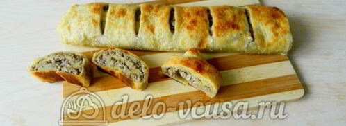 слоеный рулет с фаршем. Шаг 9