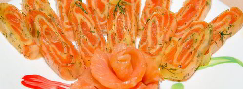 сырный рулет с семгой. Шаг 7