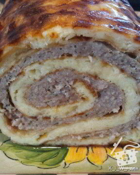 Яично-мясной рулет