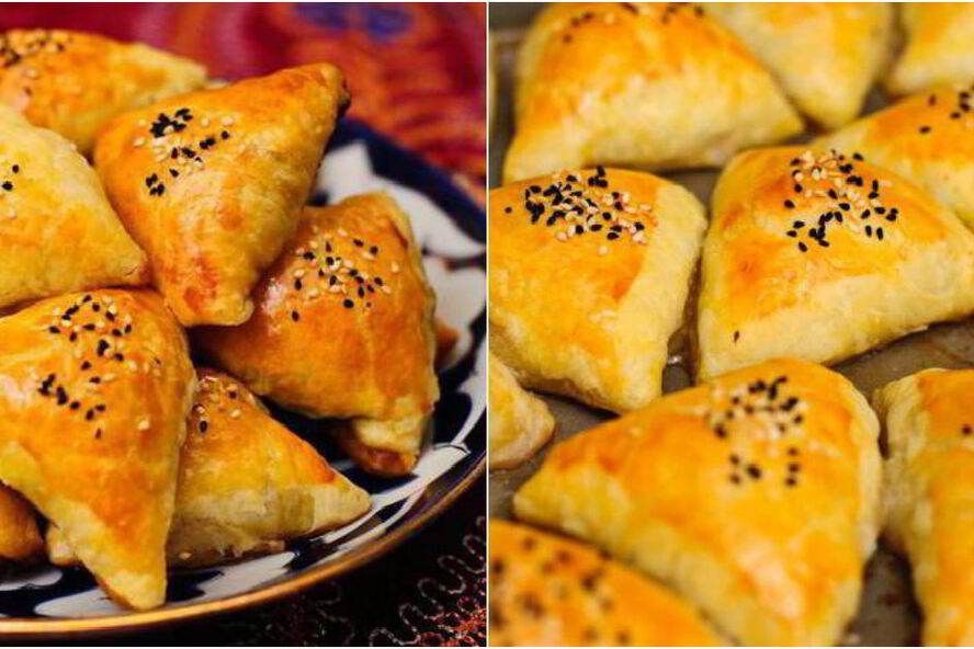 Рецепт домашней самсы из слоеного теста