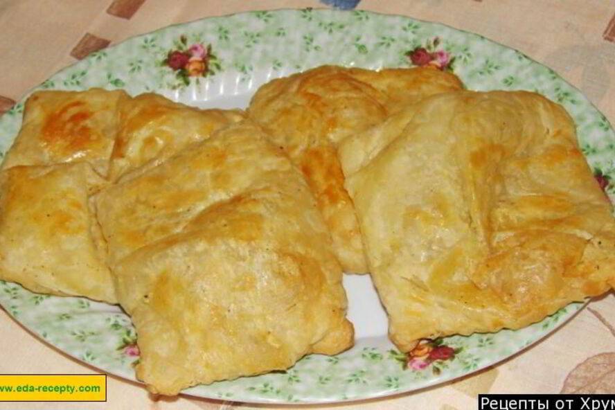 Рецепт самсы из слоеного теста с мясом