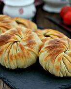 Самса с картошкой и фаршем