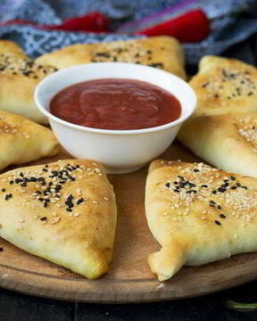 Самса с курицей на кефире