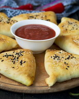 Самса с курицей на кефире