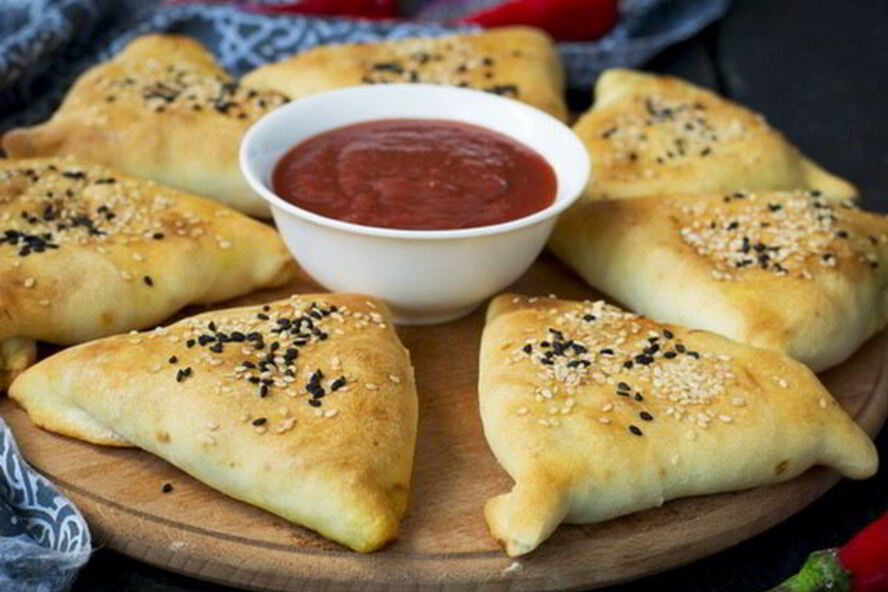 Рецепт самсы с курицей на кефире