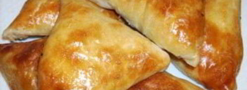 самса с сыром из слоеного теста. Шаг 7