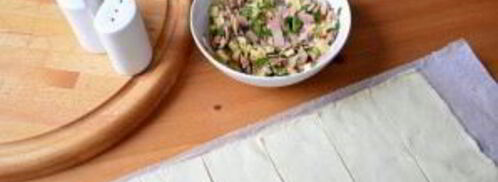 самса с ветчиной и сыром. Шаг 4