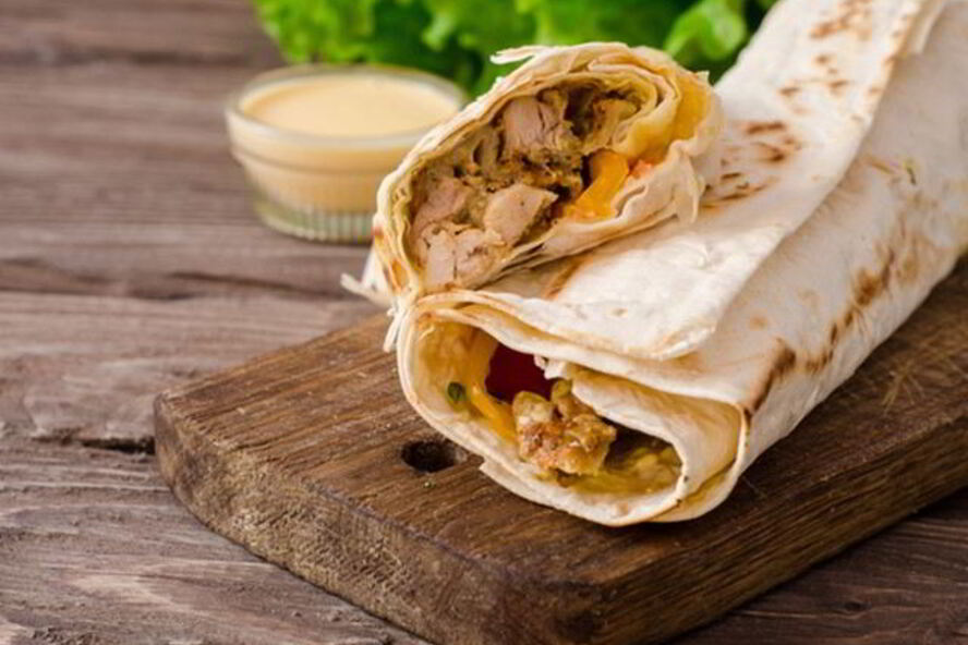 Рецепт домашней шаурмы с курицей карри