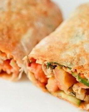 Шаурма домашняя с курицей