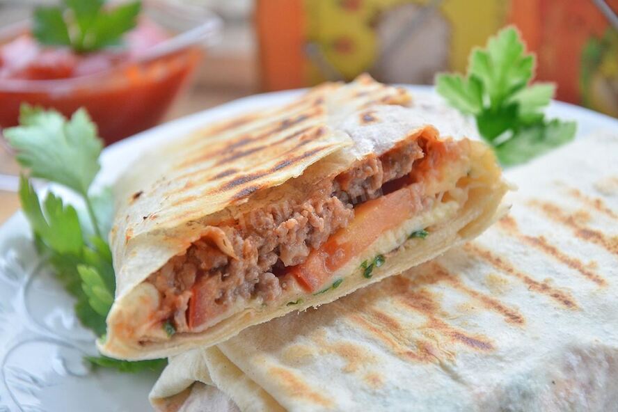 Рецепт шаурмы с фаршем