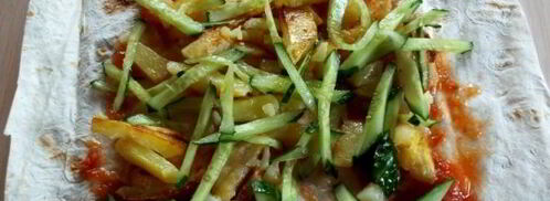 шаурма с сосиской. Шаг 13