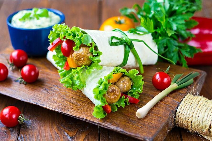 Рецепт шаурмы вегетарианской