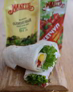 Вегетарианская шаурма с майонезом