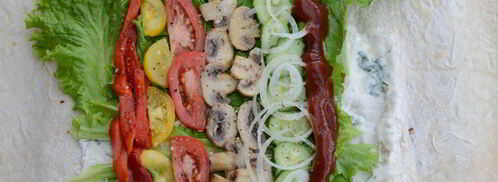 вегетарианская шаурма с майонезом. Шаг 5