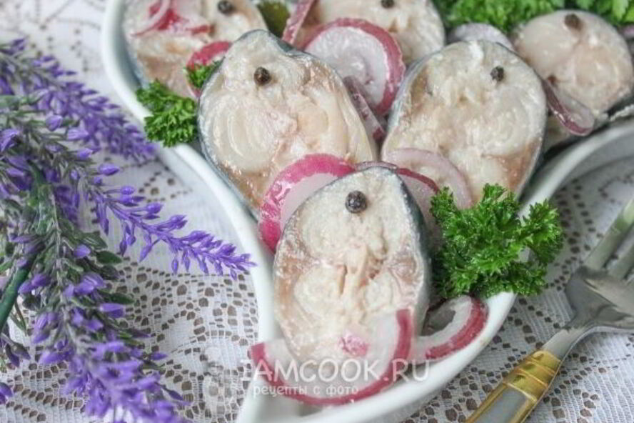 Рецепт скумбрии, маринованной