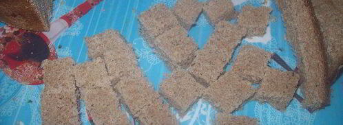 чесночно-лимонные сухарики для салатов. Шаг 4