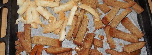 домашние сухарики в духовке. Шаг 8