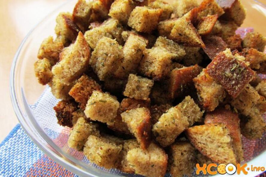 Рецепт хлебных сухариков