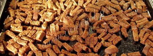 ржаные сухарики с чесноком. Шаг 8