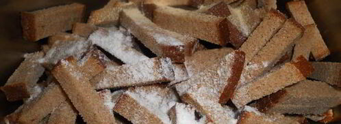 сухарики ржаные с чесноком. Шаг 4