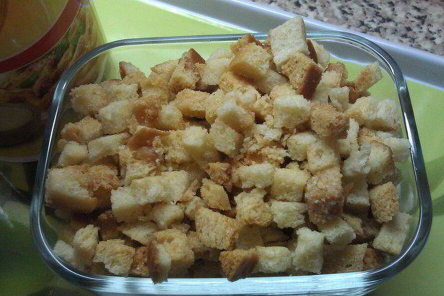 Рецепт сухариков с пармезаном