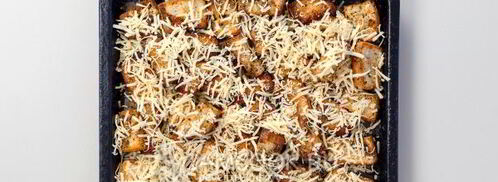 сухарики с сыром в духовке. Шаг 10