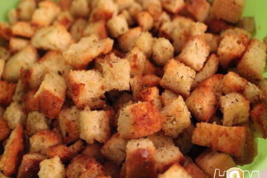 Рецепт сухариков со вкусом курицы