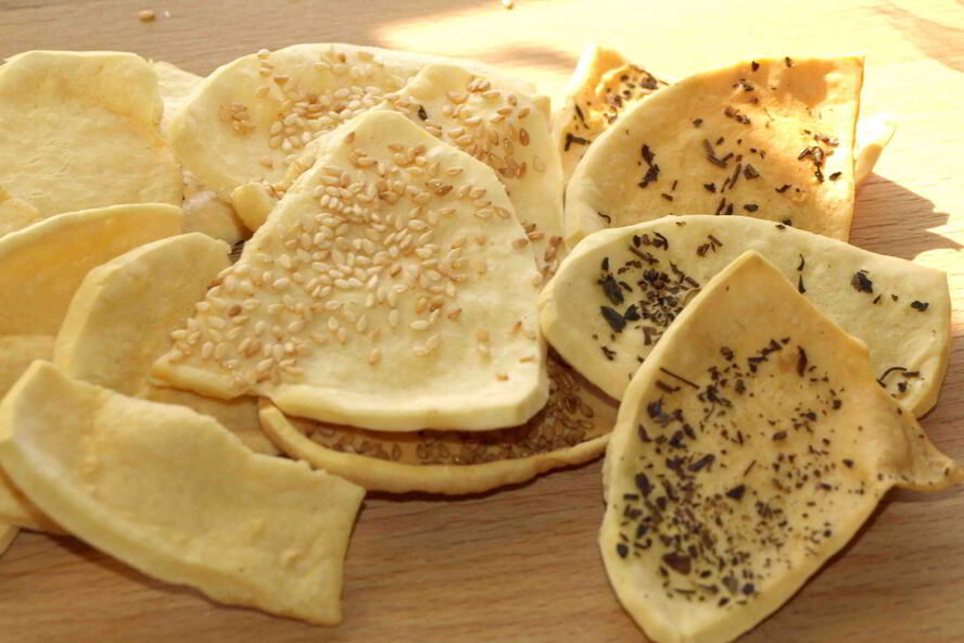 Рецепт сырных сухариков