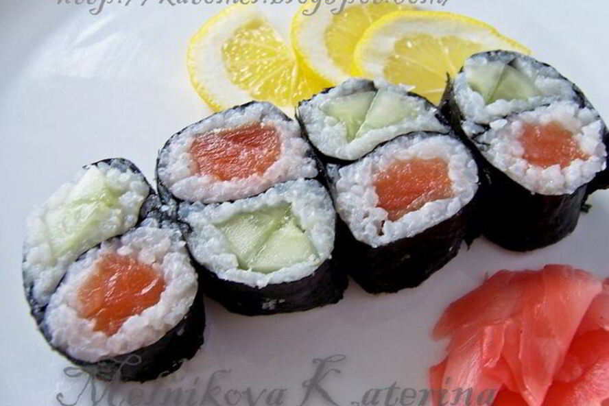 Рецепт двойного суши-ролл инь-янь