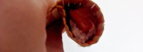 двойной суши-ролл инь-янь. Шаг 4