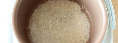 рис для суши в мультиварке. Шаг 5