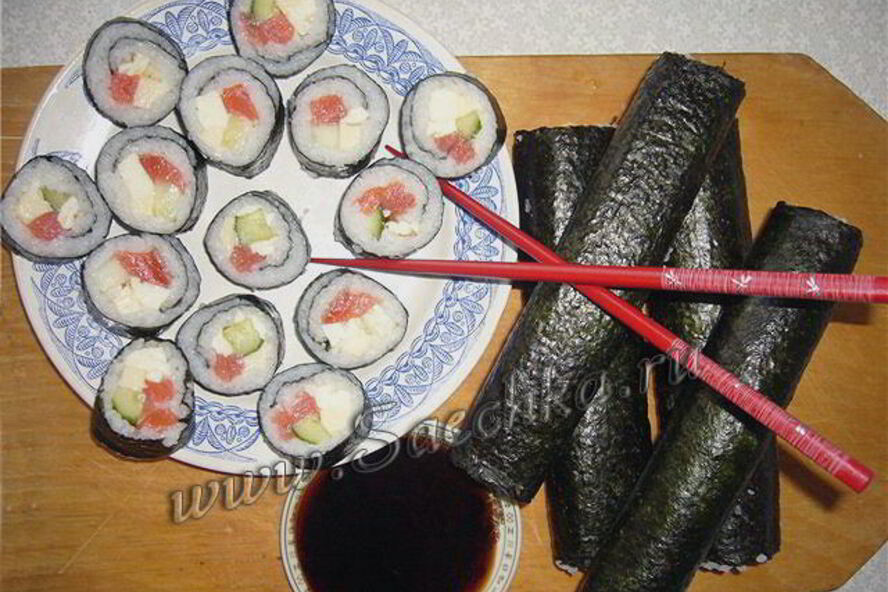Рецепт суш с крабовыми палочками