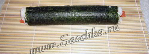 суши с крабовыми палочками. Шаг 6