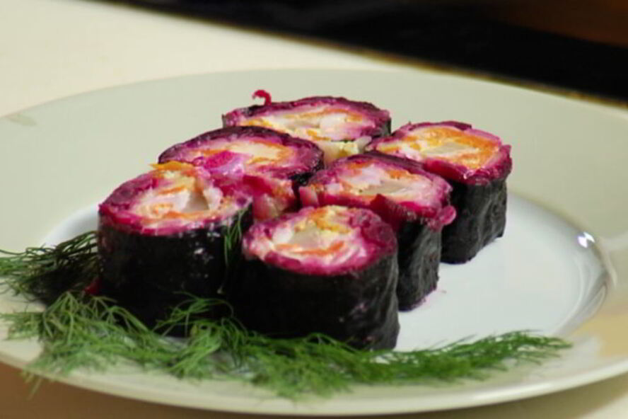 Рецепт суш в шубе