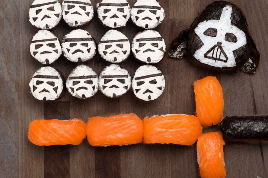 Рецепт суш в стиле звездных войн