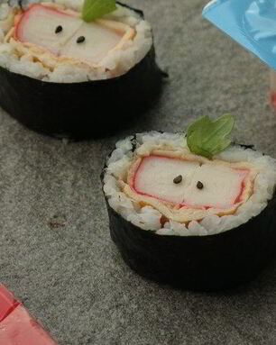 Суши Яблоки с крабовыми палочками